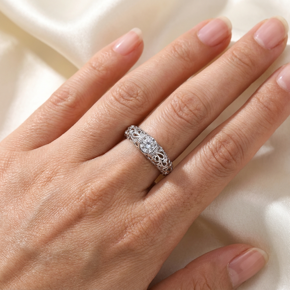 Elegant Sterling Silver Ring