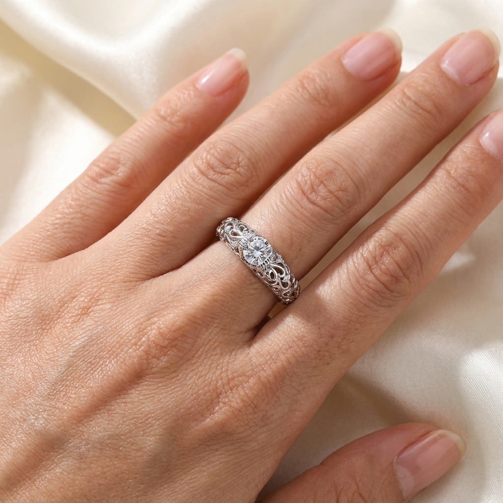 Elegant Sterling Silver Ring