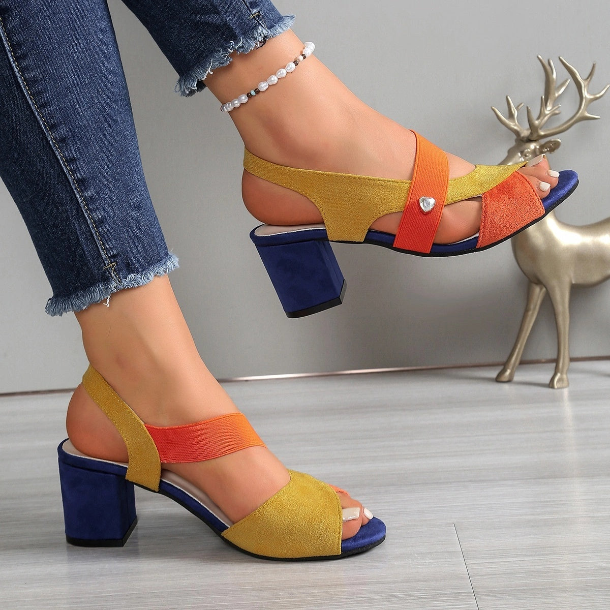 Elara | Zapatos de tacón cómodos con correas cruzadas