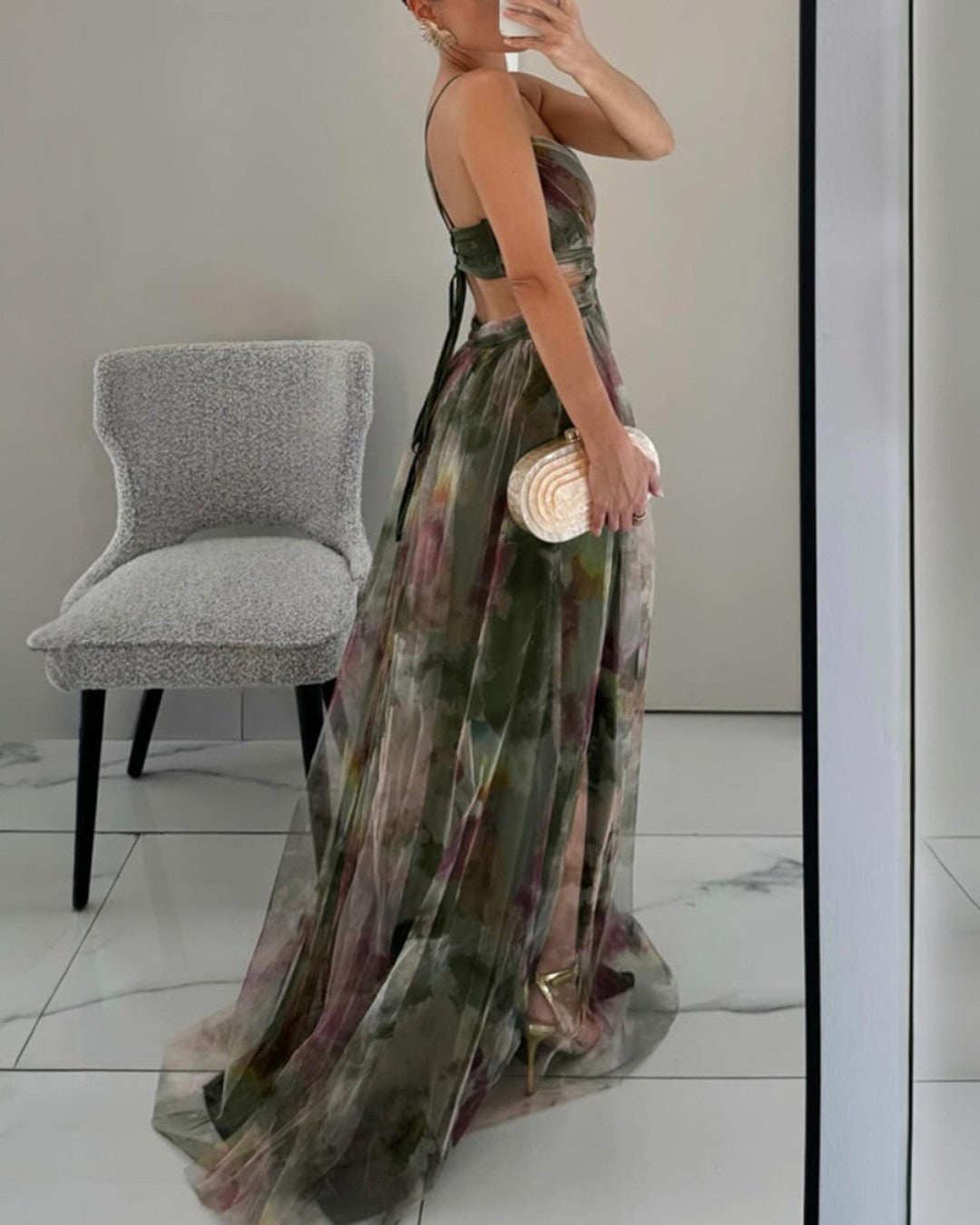 Marbella | Vestido maxi con tirantes finos