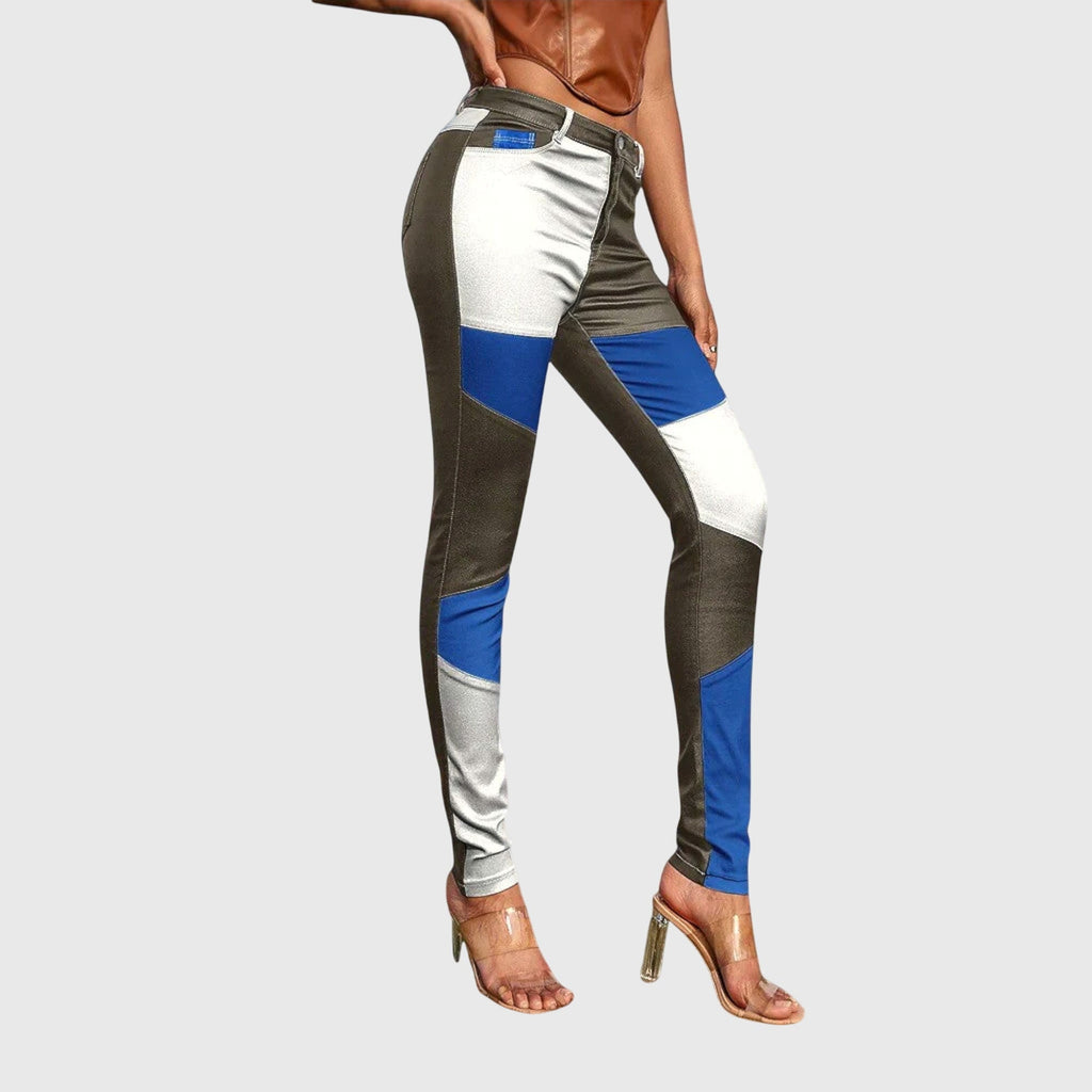 Calliope - Calça tubinho com estampa color block