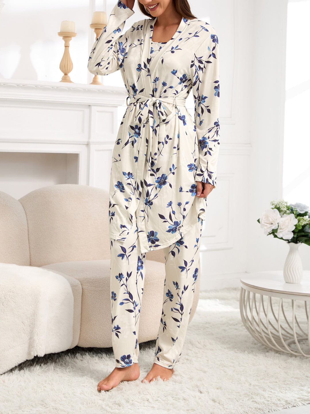 Kathy | Conjunto de pijama floral vintage