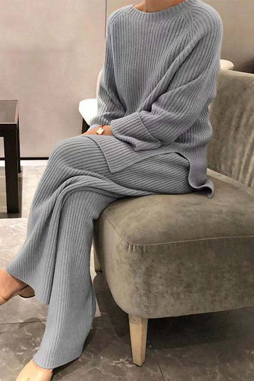 Ensemble Sofia avec pull en maille