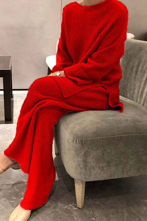 Ensemble Sofia avec pull en maille