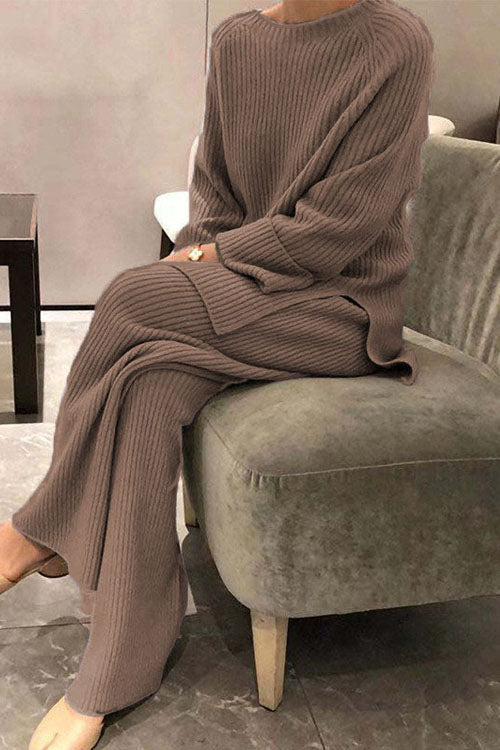 Ensemble Sofia avec pull en maille