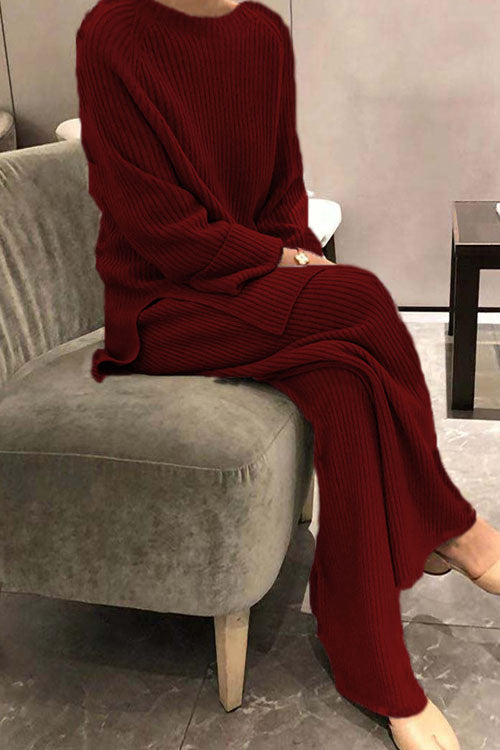 Ensemble Sofia avec pull en maille