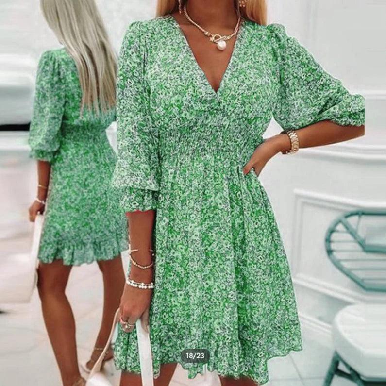 Sunna - Robe élégante à imprimé floral