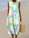 Vestido Midi Flores Pastel Erin