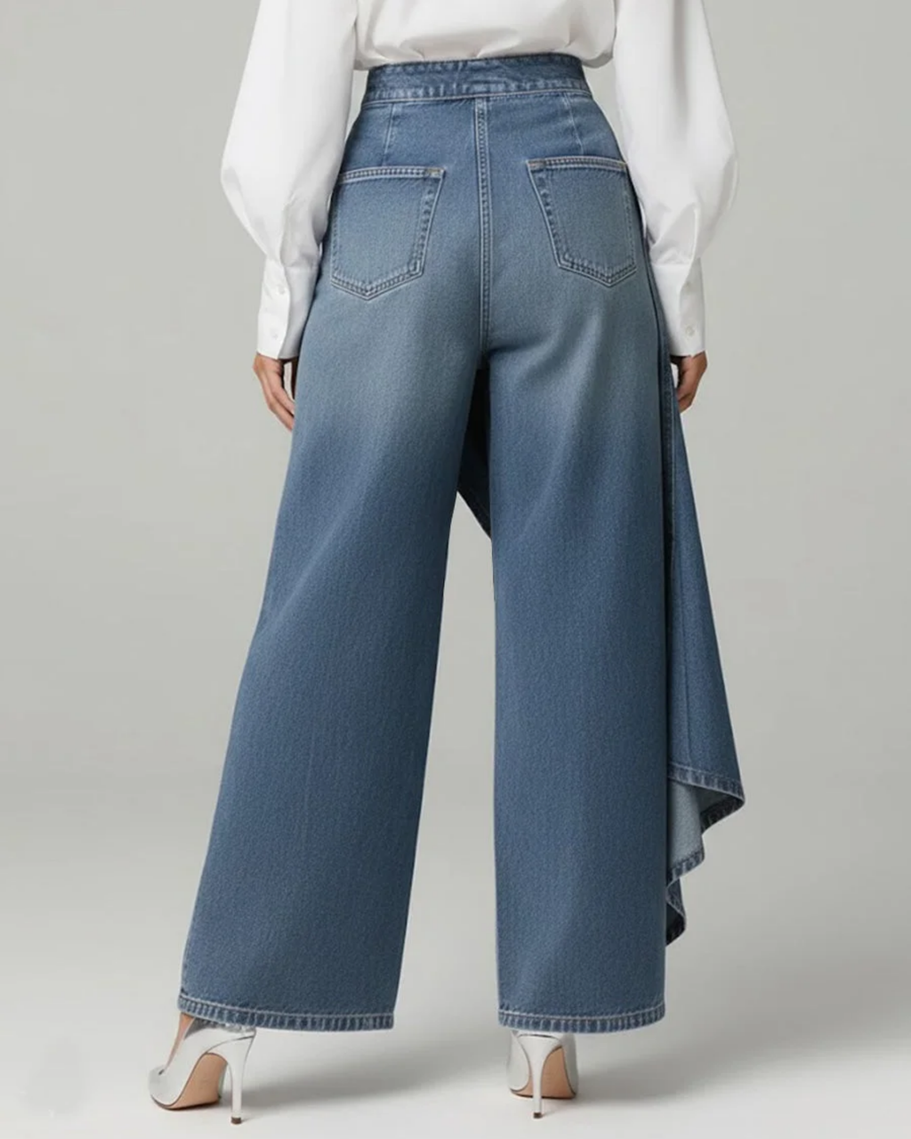Ashley | Denim wikkelbroek