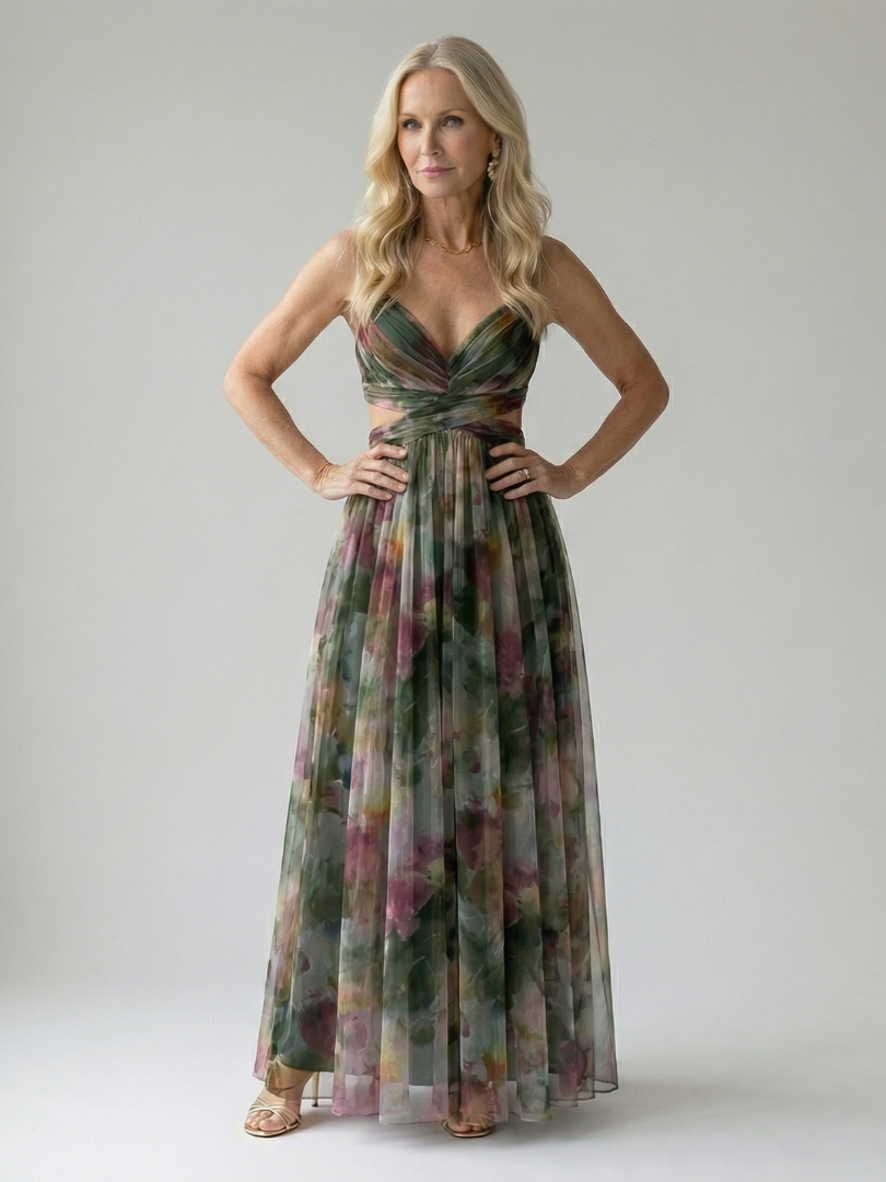 Isel | Vestido largo cruzado suave