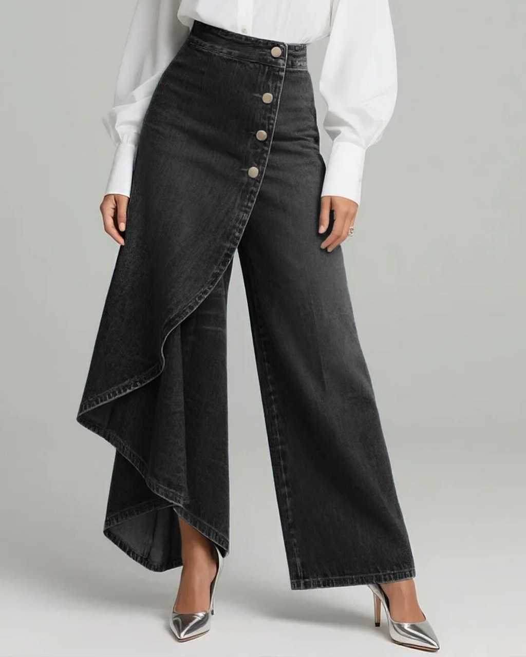 Audrey | Pantalon portefeuille en denim