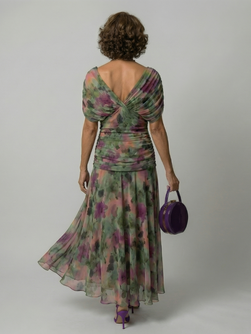 Calen | Vestidos Midi con Hombros Descubiertos y Fluidez