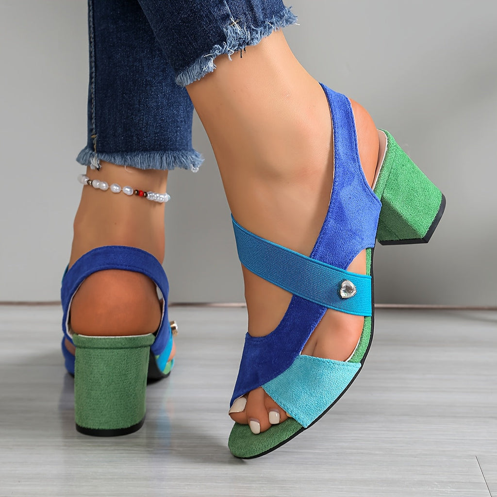 Linda | Zapatos de tacón ortopédicos cómodos con tacón cuadrado