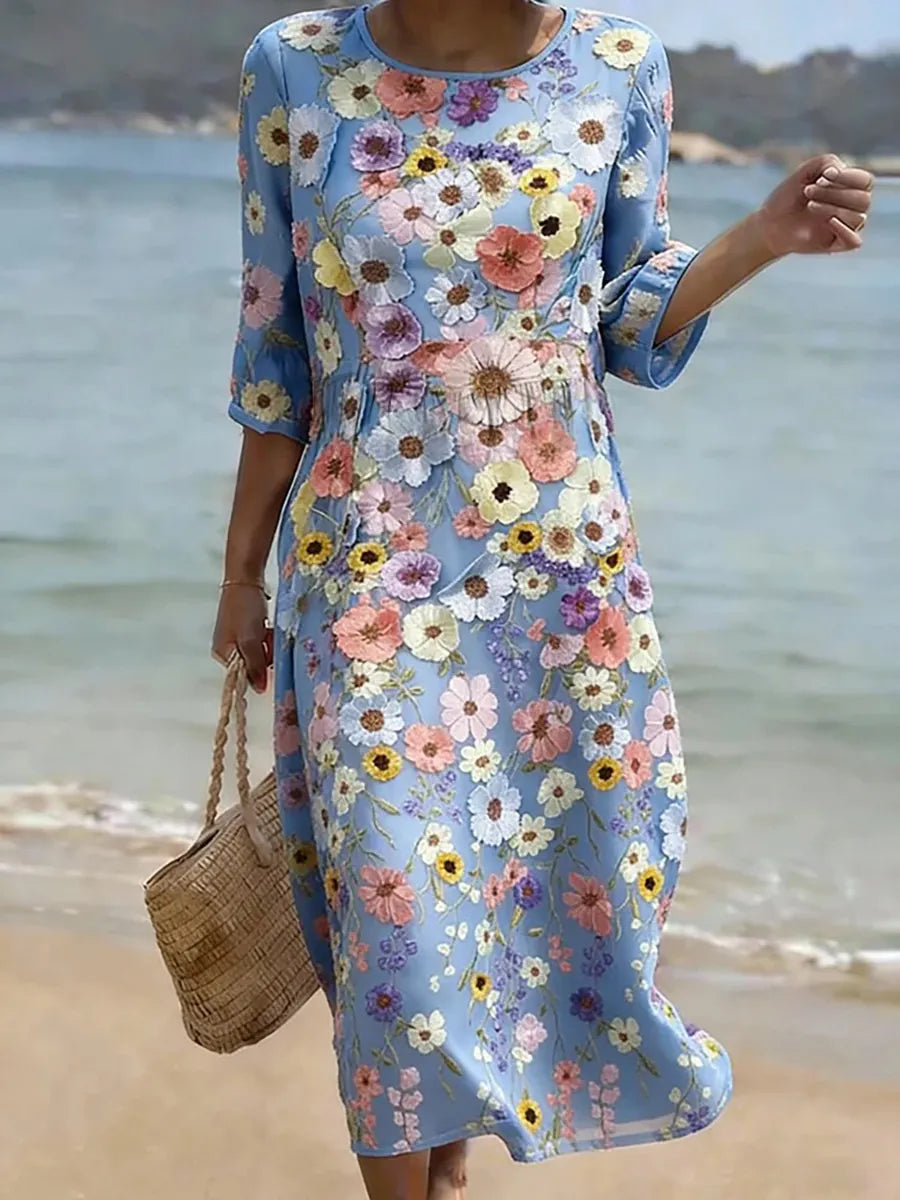 Melissa | Comfortabele en elegante jurk op midi-lengte