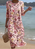 Rebecca in rosa | Abito da donna con motivo floreale