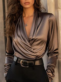 Rosalynn Maglia elegante con scollo a V