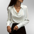 Violet | Blusa elegante de cetim