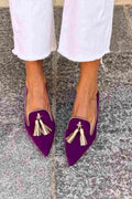 Mocassino con eleganti nappine