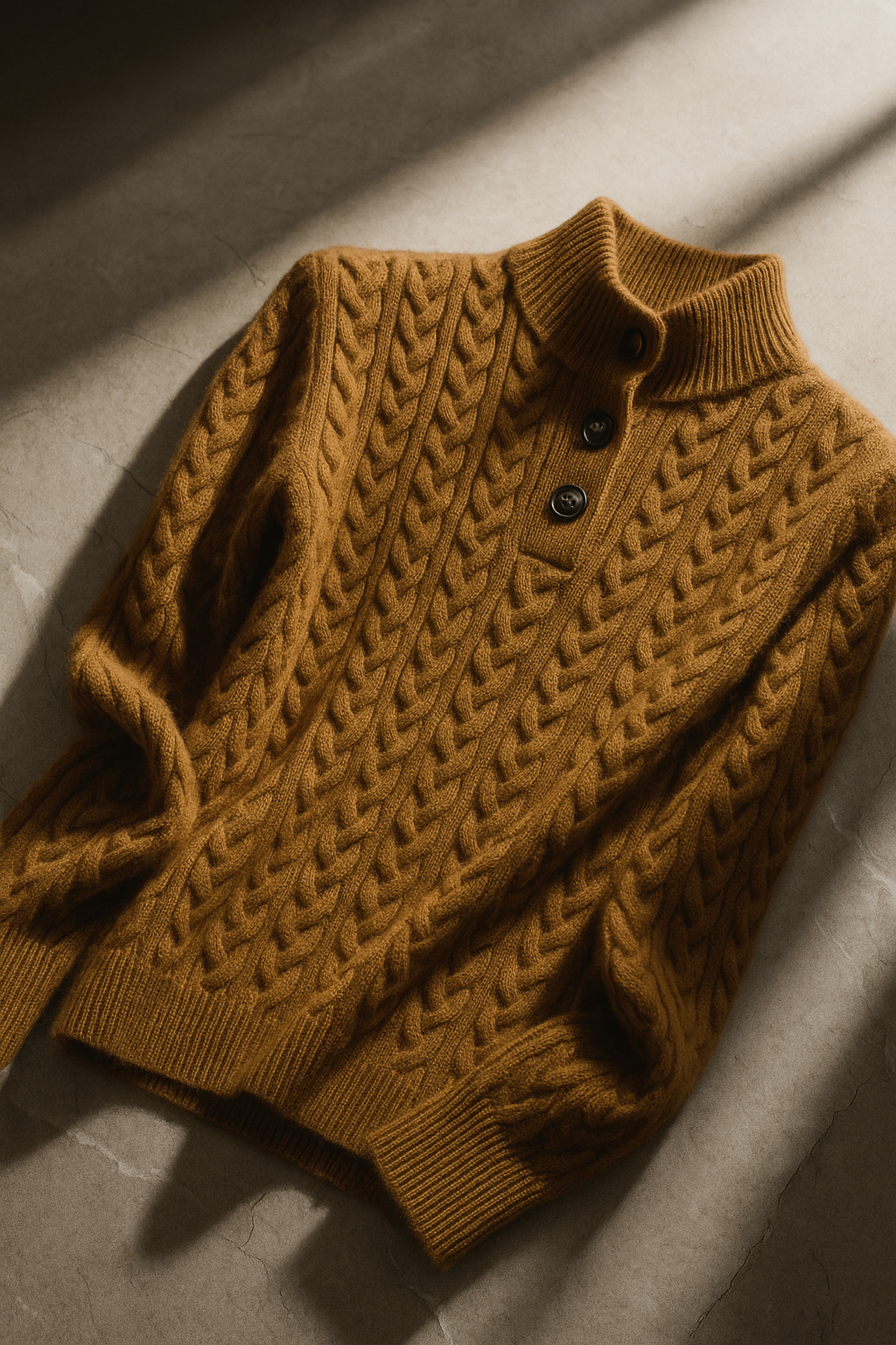 Nora Button Collar Knit Pullover
