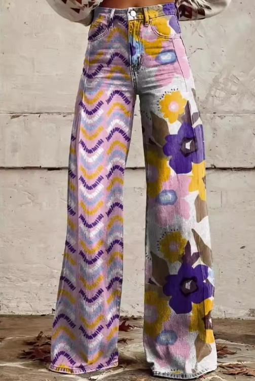 Isadora - Calças boho florais