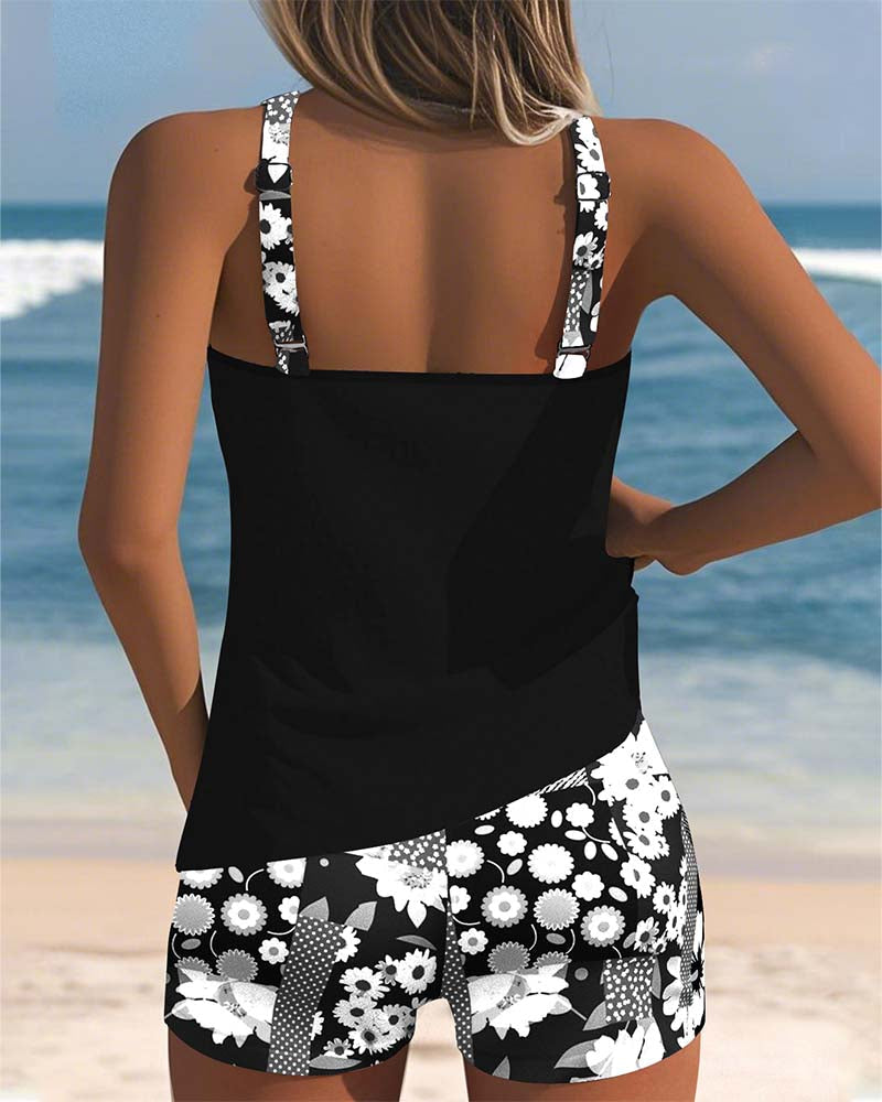 Nanet - Tankini met print en short