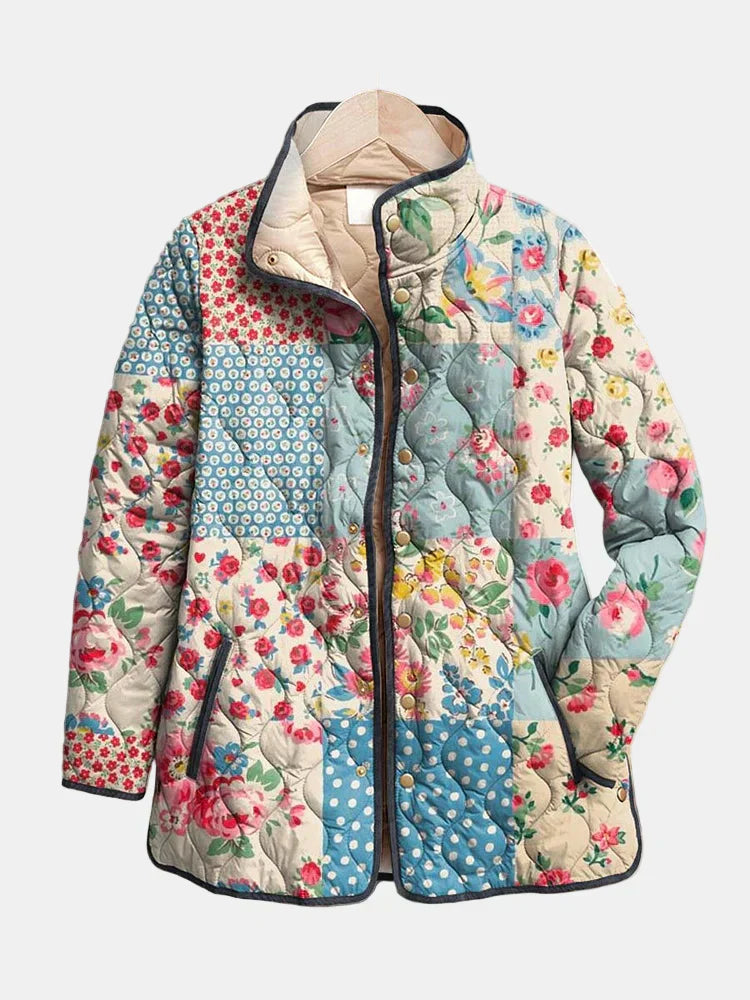 Liora | Jaqueta acolchoada encantadora com estampa floral