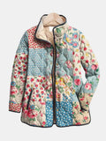 Zarae | Jaqueta acolchoada encantadora com estampa floral para mulheres