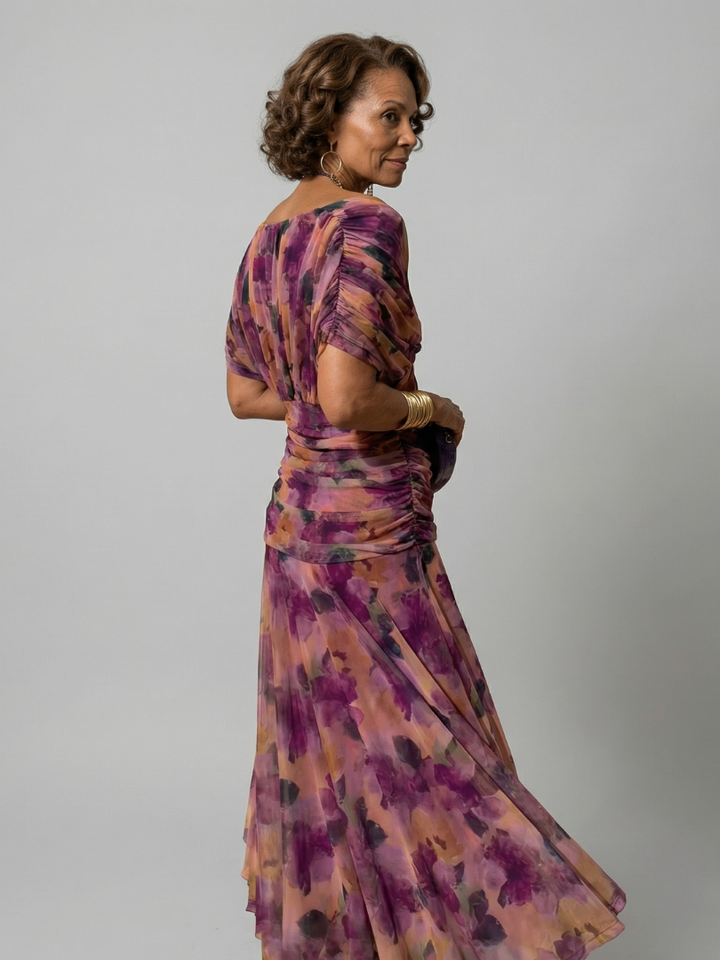 Calen | Vestidos Midi con Hombros Descubiertos y Fluidez