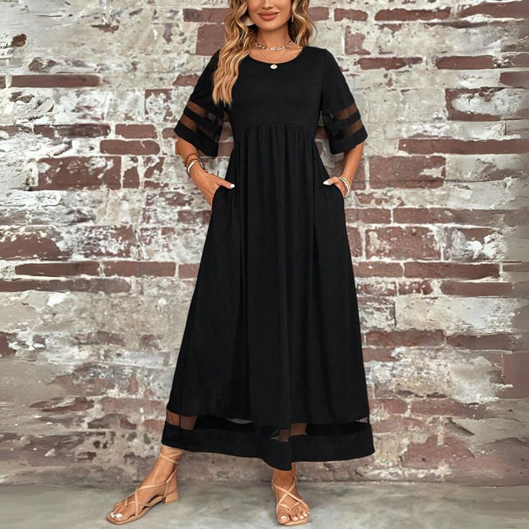 Aubrey™ | Vestido Midi que Valoriza e Suaviza a Barriga