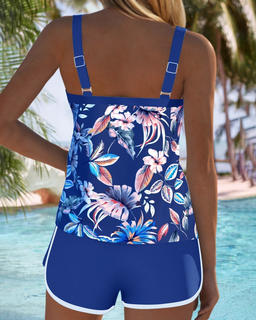 Rachelle - Conjunto de tankini floral refinado