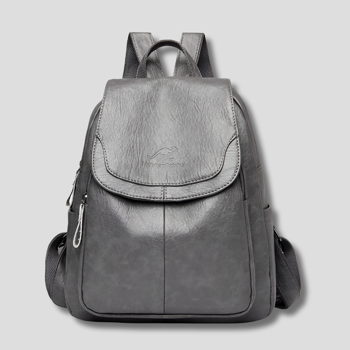 Anti-Theft Leather Backpack for Stylish Women