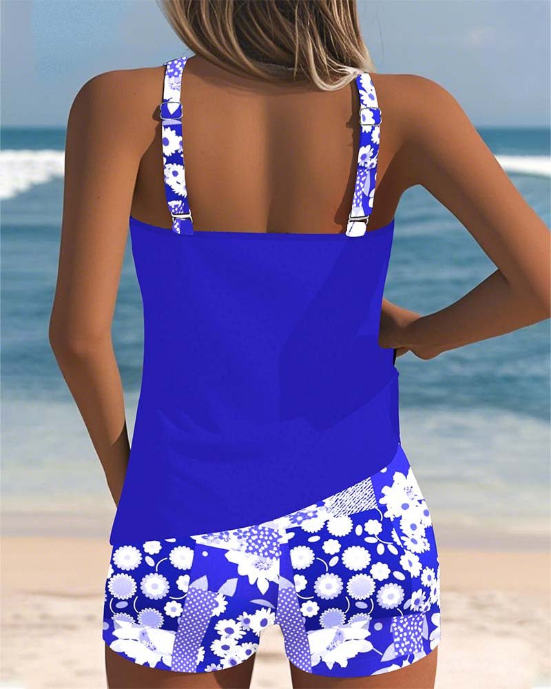 Nanet - Completo tankini con stampa e shorts