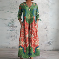 Sophia | Abito lungo vintage a fiori