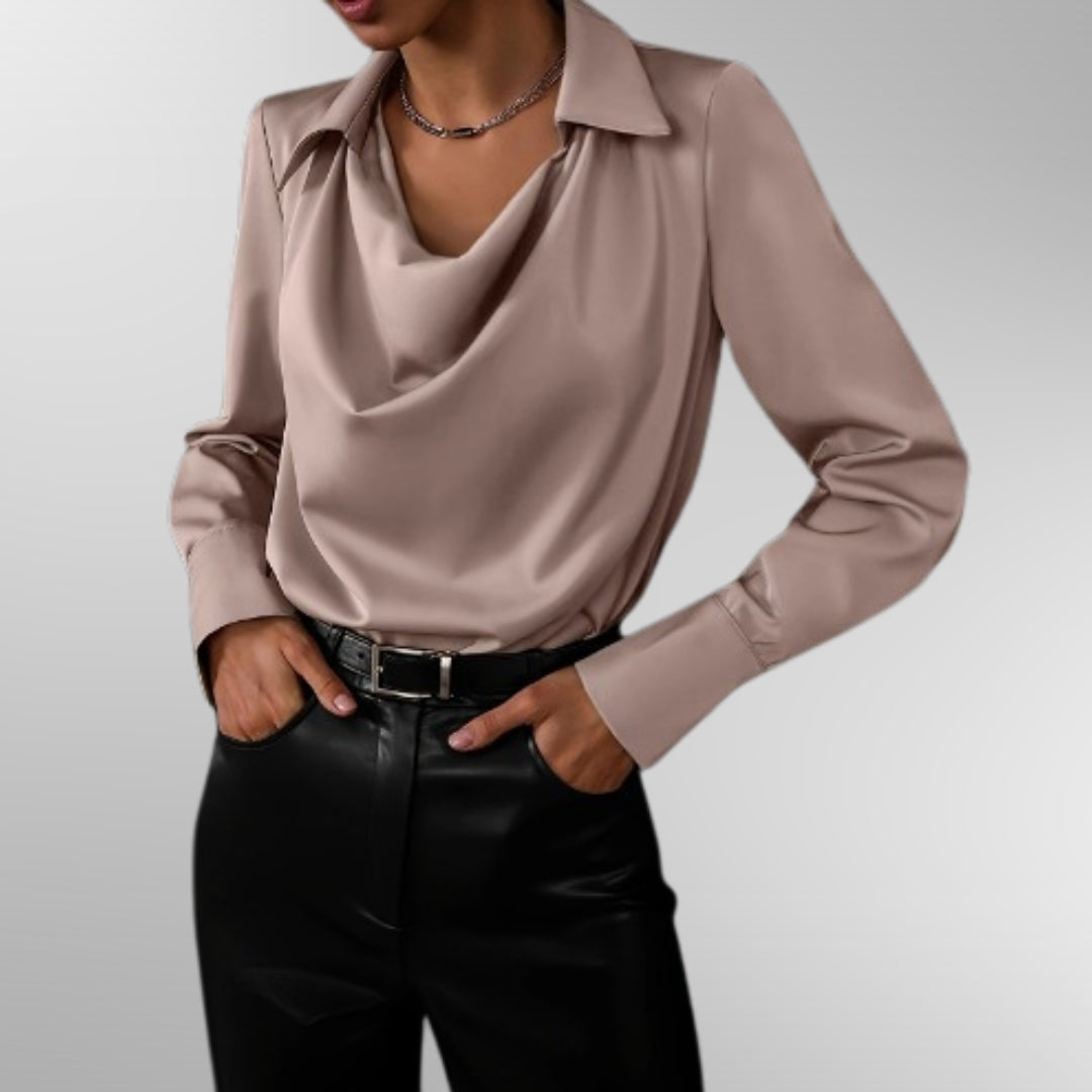 Violet | Elegant Satin Blouse