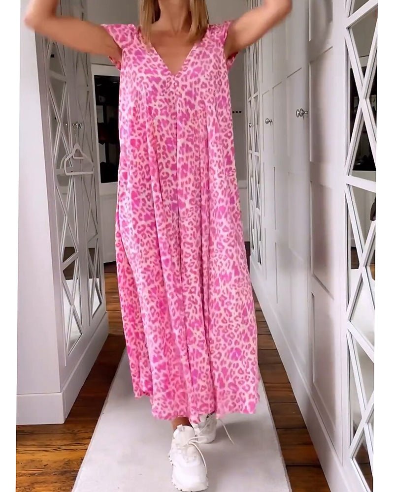 Glaiza | Robe longue à col en V