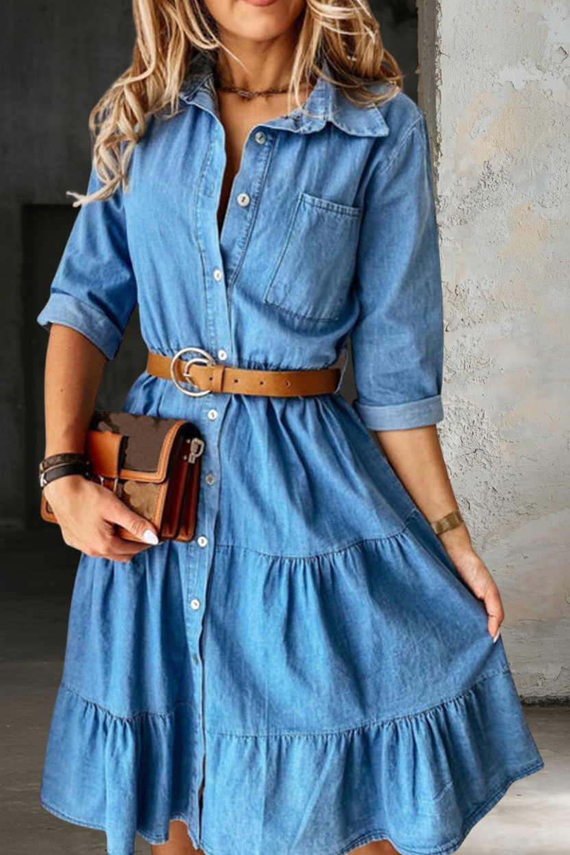 Barbara | Casual elegante denimjurk