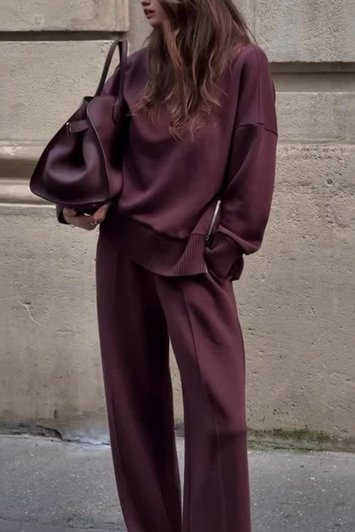 Conjunto de sudadera de manga larga Samantha