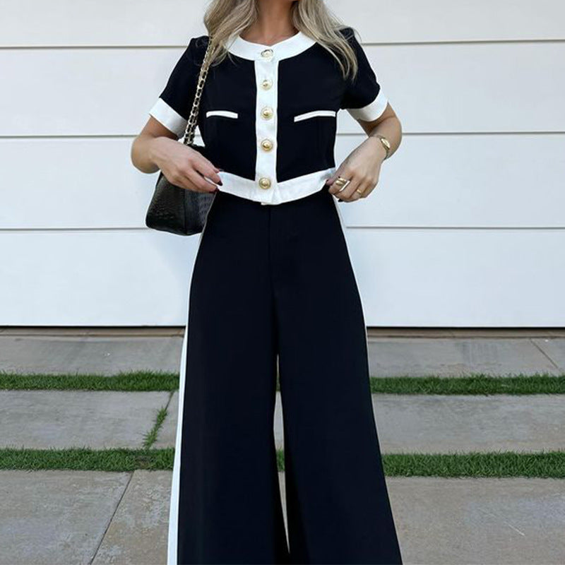 Conjunto casual de blusa e calça Sofia