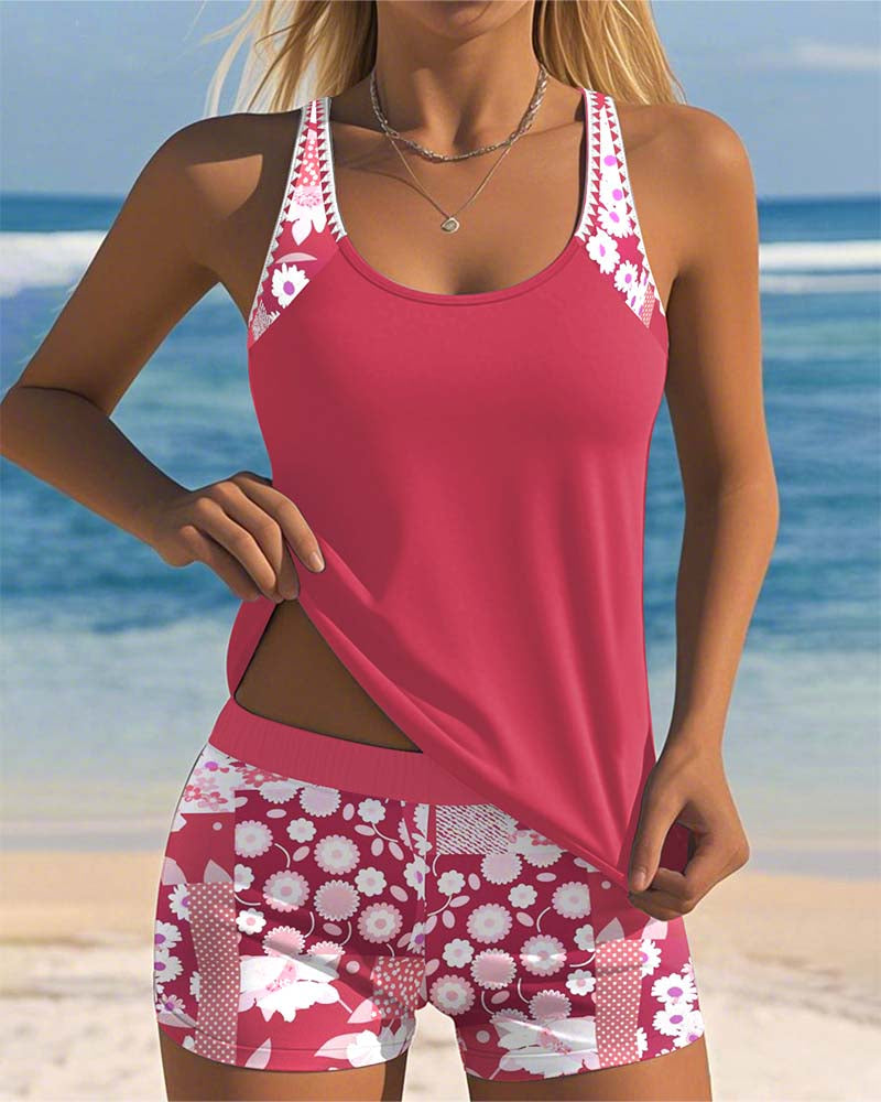 Nanet - Tankini met print en short
