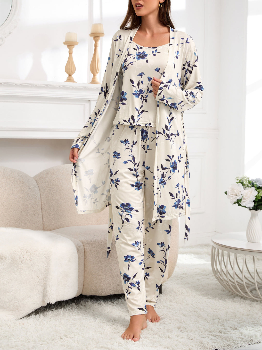 Kathy | Conjunto de pijama floral vintage