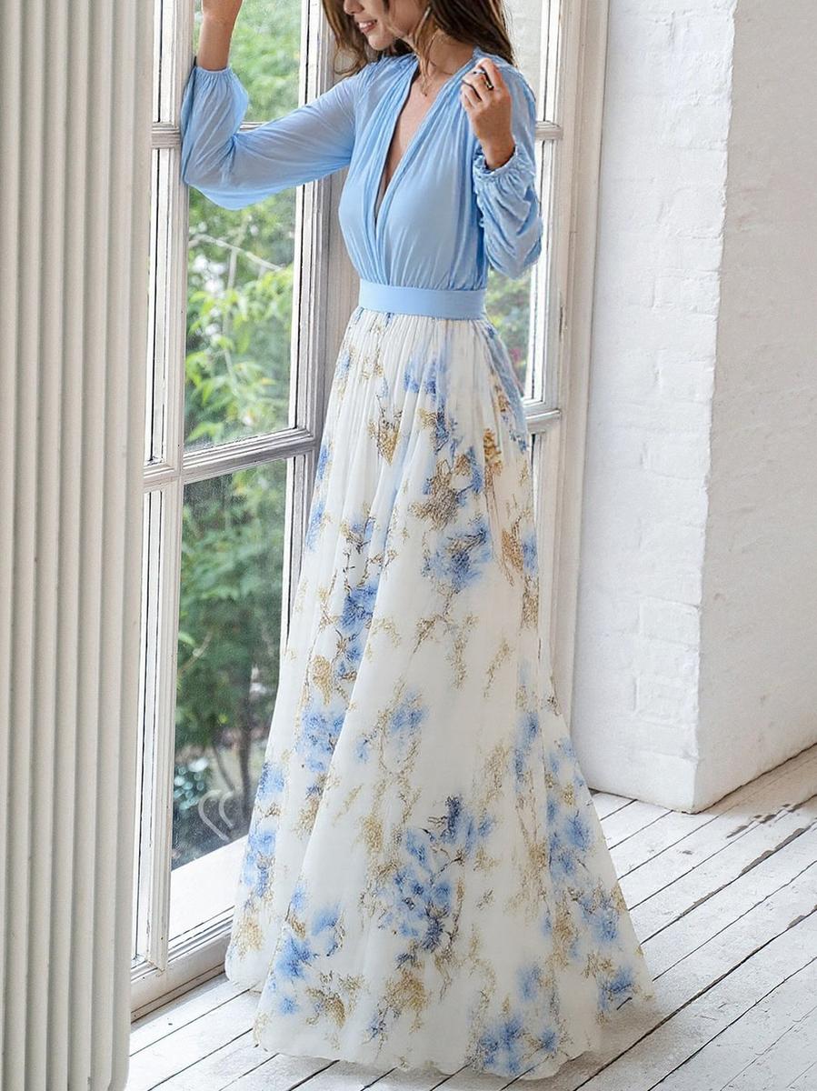 Penelope | Maxi-jurk met bloemenprint