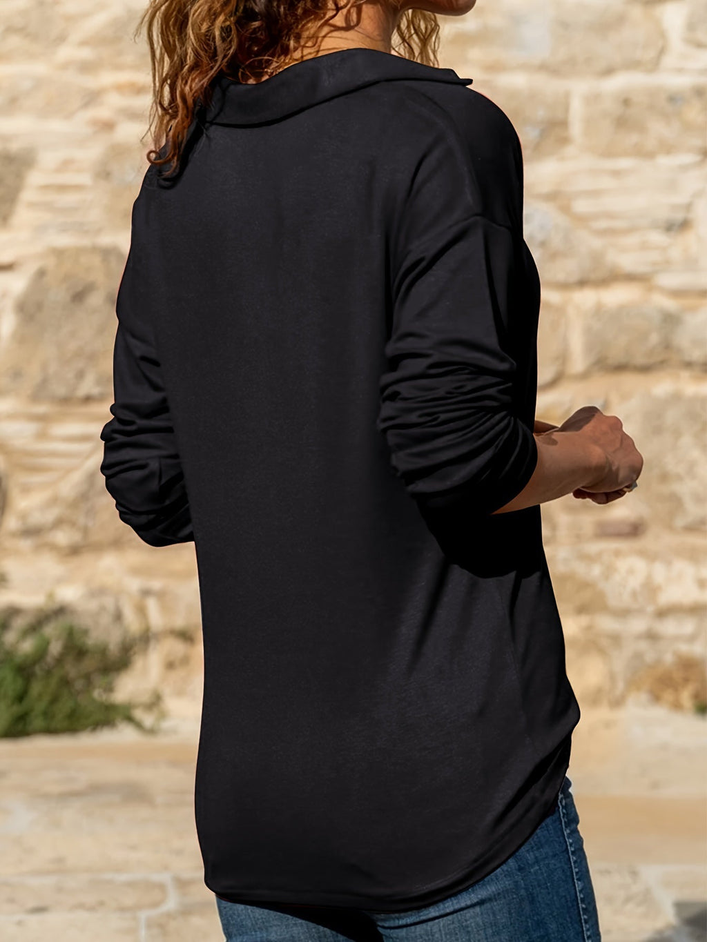 Charlene | Blusa chique de mangas compridas