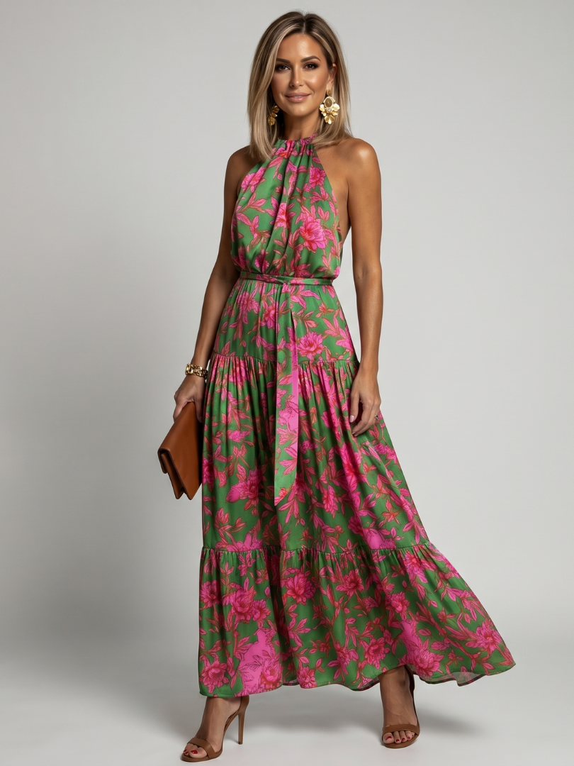 Rowen | Abito midi drappeggiato all'americana