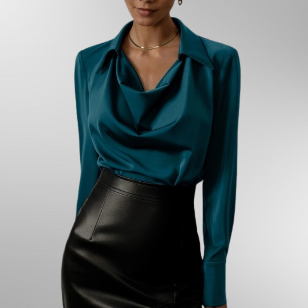 Violet | Blusa elegante de cetim