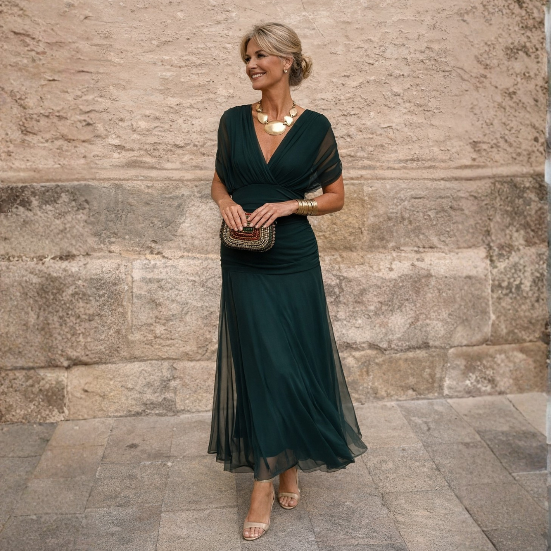 Lydia | Maxivestido con hombros descubiertos