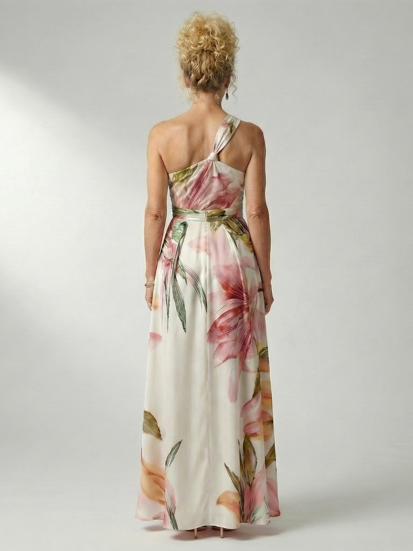 Amiel | Robe longue à motif floral délicat