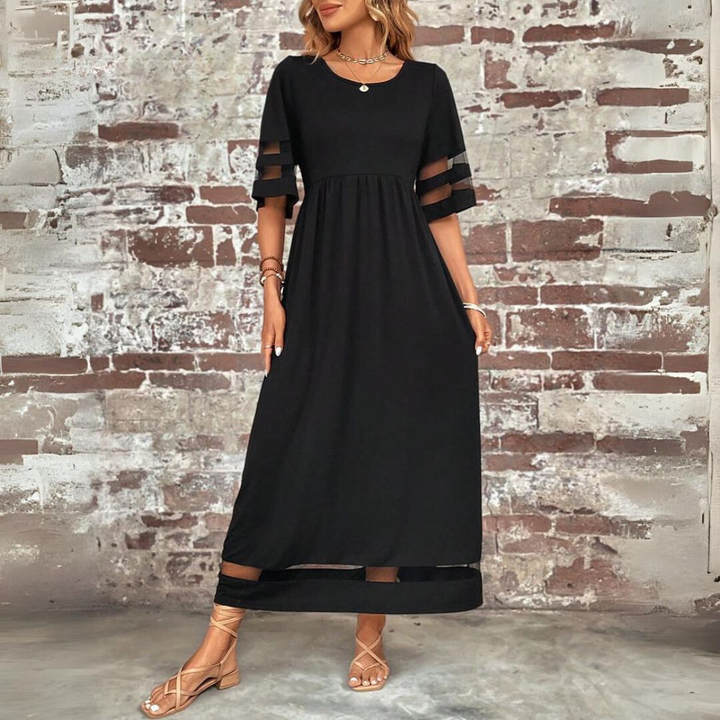 Aubrey™ | Vestido Midi que Valoriza e Suaviza a Barriga