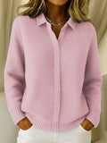 Katrina – Cardigan boutonné en maille texturée