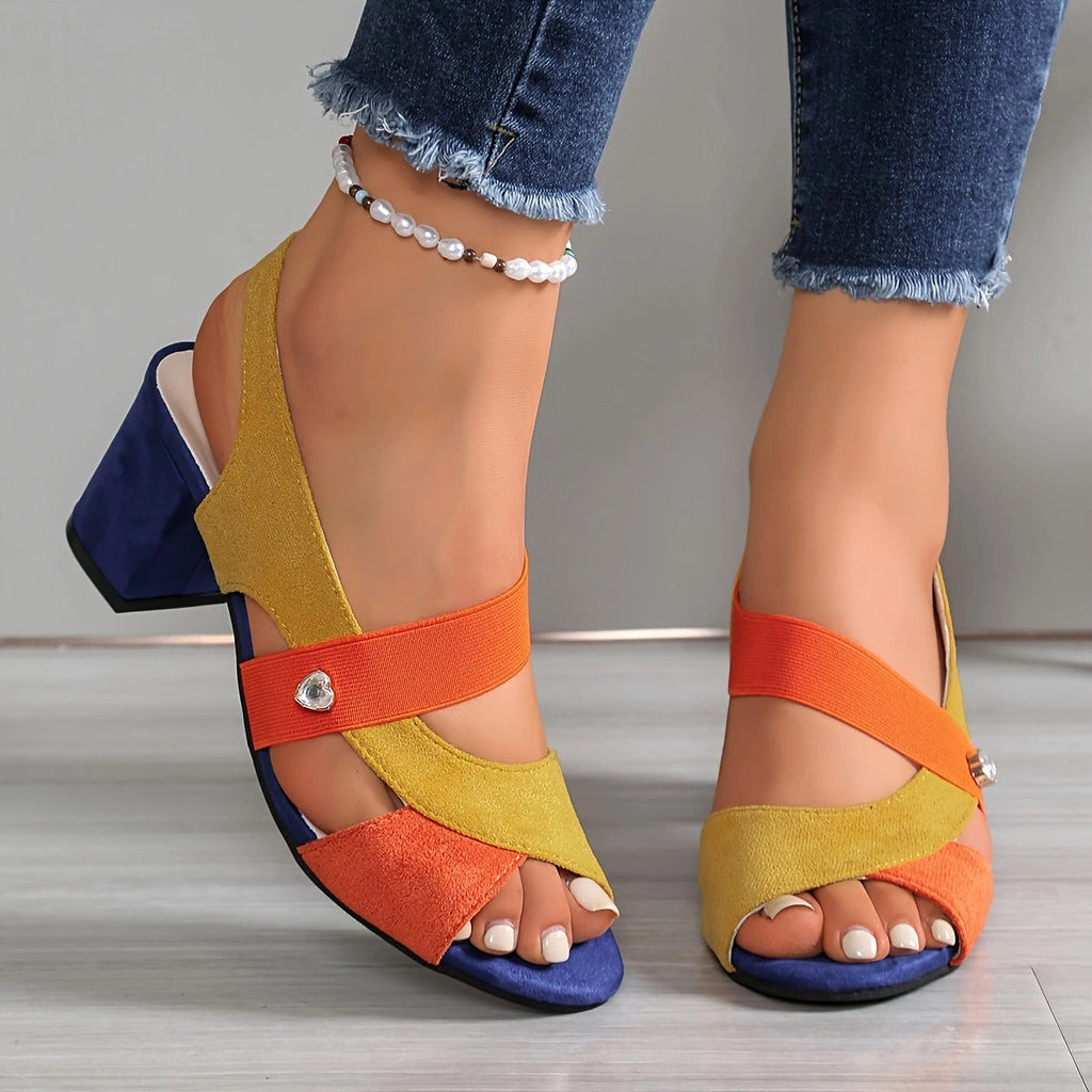 Elara | Zapatos de tacón cómodos con correas cruzadas