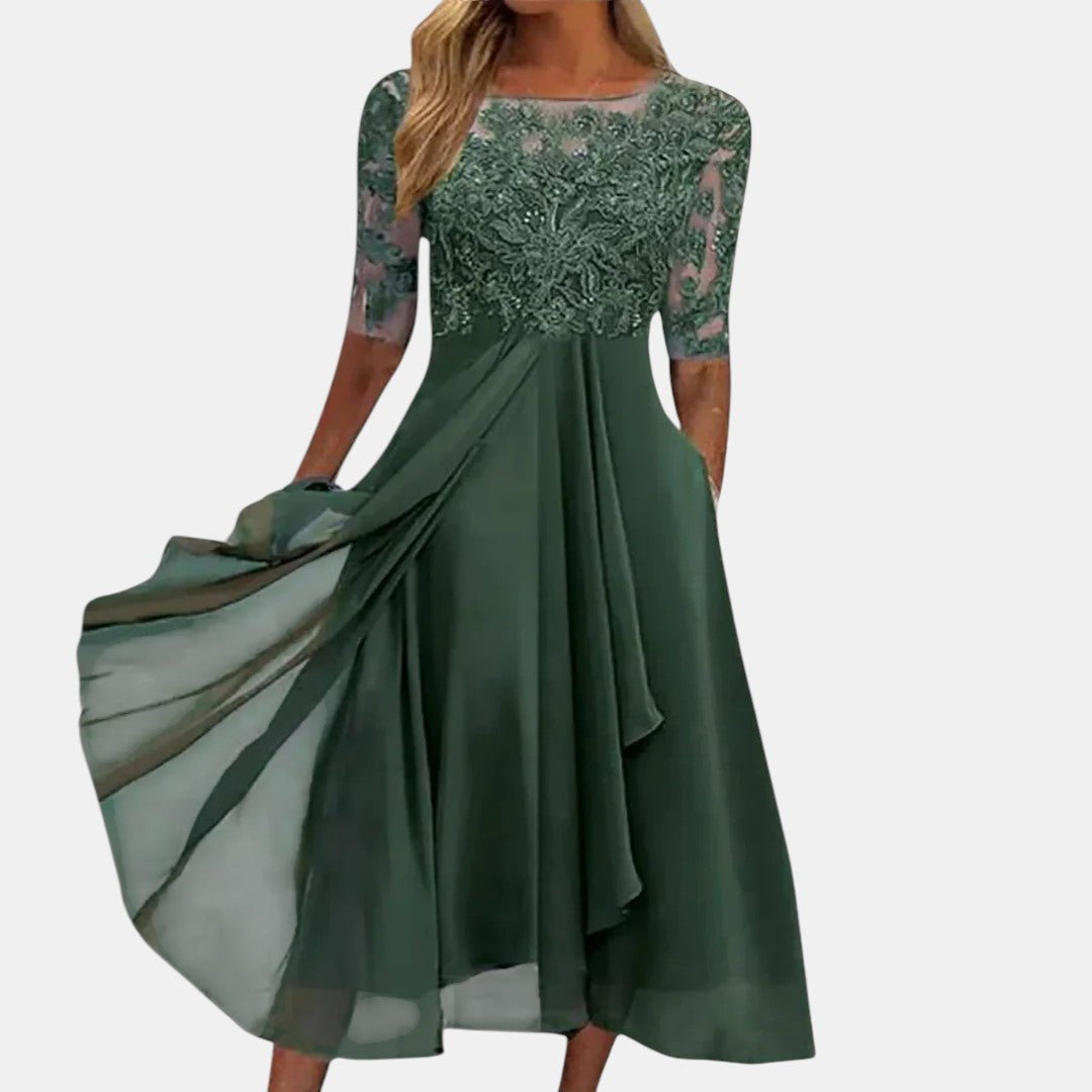 Rhonda | Elegante kanten jurk